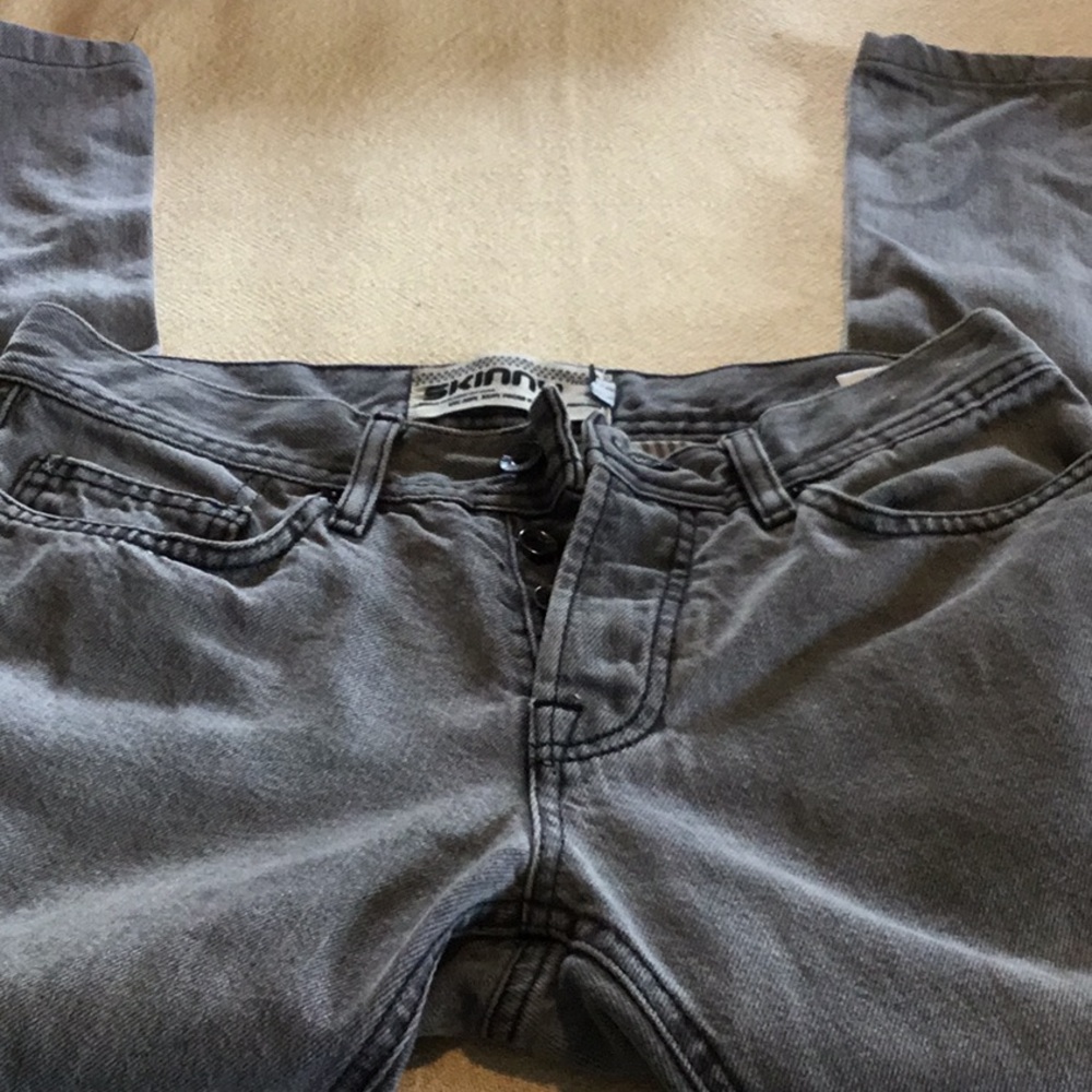 Gray Topman Skinny Jeans, 30R Made in Turkey